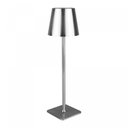 Ver imagem 1 de Luminária de Mesa Led 3 Tons Usb Elegance Prateada Metal