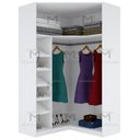 Ver imagem 2 de MÓDULO CLOSET 2,00A CANTO + SAPATEIRA E CABIDEIRO M254.B MUNDI MOVEIS