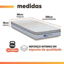 Ver imagem 2 de Cama Box com Colchão Solteiro Guarda Costas Lyon Pillow Top Espuma D33 Branco Bege Probel 88cm