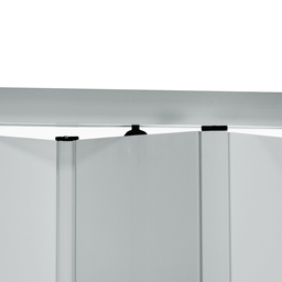Porta Sanfonada Pvc Translucida 260x240 Cinza - 6