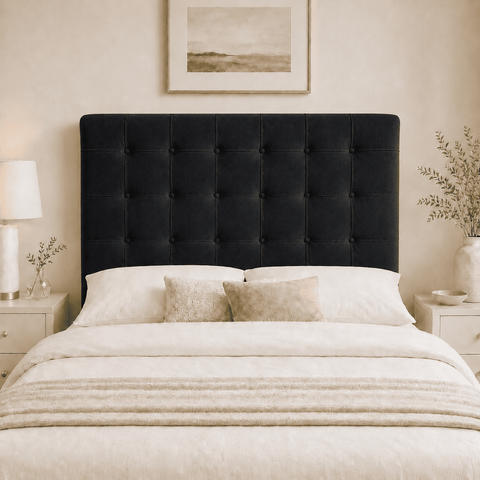 Cabeceira Ana Estofada Veludo p/ Cama Box Casal Queen 160cm Quarto