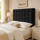 Ver imagem 2 de Cabeceira Ana Estofada Veludo p/ Cama Box Casal Queen 160cm Quarto