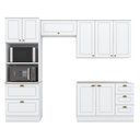 Ver imagem 1 de Cozinha Modulada Americana 4 Peças Branco Hp - Henn
