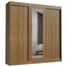 Guarda-roupa Casal Madesa Kansas 3 Portas de Correr com Espelho 3 Gavetas - 3