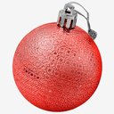 Ver imagem 1 de Kit 48 Bolas Enfeite Natalino Árvore Natal 70mm Vermelho