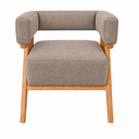 Ver imagem 6 de Poltrona Decorativa Mirela Bouclé Confortável Sala e Quarto:Cappuccino