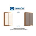 Ver imagem 3 de Guarda Roupa Casal 2 Portas Correr Lucca Cin/Off/Avela Henn