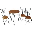 Ver imagem 2 de Jogo de Mesa Rococó Minas Rústico Jogo Bistrô