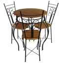 Ver imagem 5 de Jogo de Mesa Rococó Minas Rústico Jogo Bistrô