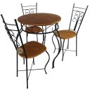 Ver imagem 4 de Jogo de Mesa Rococó Minas Rústico Jogo Bistrô