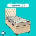 Ver imagem 4 de Kit Cama Box Bau + Cabeceira + Colchão Solteiro D33 - Maxsono - Paropas