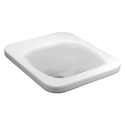 Cuba de Sobrepor Retangular com Mesa 50x42cm Branco - L.1067.17