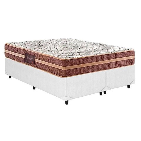 Colchão Queen Herval Espuma Besmont 20 DF+Box 158x198