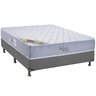 Cama Box Casal: Colchão Molas Bonnel Orthocrin Selene Plus Square + Base CRC Suede Cinza(138x188) - 1
