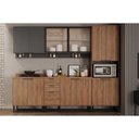 Ver imagem 4 de Balcão de Cozinha Alpha 2507 2 Portas C/ Tampo 80cm Freijo - Carraro