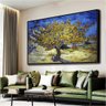 Quadro Decorativo Van Gogh Arvore De Amoras:120x80 cm/BRANCA - 3