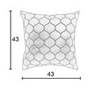 Ver imagem 5 de Capa para Almofada em Veludo Bordado Supreme Quadrada Terracota