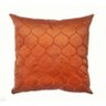 Capa para Almofada em Veludo Bordado Supreme Quadrada Terracota - 1