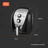 Fritadeira Elétrica sem Óleo Air Fryer Mondial Afn-80-bi o 8l 1900w Preto/inox 127v - 8