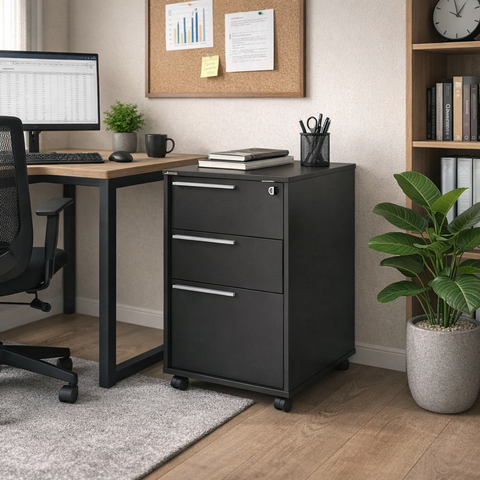 Gaveteiro 3 Gavetas com Chave Maia 