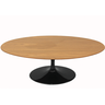 Mesa de Jantar Saarinen Oval 1,20x0,80 Base Preto Tampo Frejo - 1