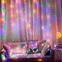 Ver imagem 3 de Pisca Cortina Natal 240 Lâmpadas Leds Colorido 3x2m 110-220v
