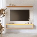 Ver imagem 3 de Painel Moderno para TV até 65 Polegadas Suspenso com Luzes LED 180cm Tahiti Colibri