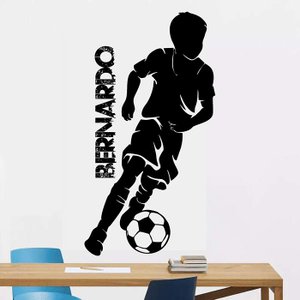 Adesivo de Parede Jogador de Futebol Mod03:69 X 130 Cm