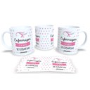 Ver imagem 1 de Caneca de Porcelana Branca Personalizada Profissões Enfermagem