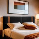 Ver imagem 1 de Painel Suspenso Cabeceira Dobrável Pietro para Cama Box Casal 140cm Boucle:bouclê Preto