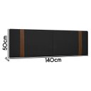 Ver imagem 7 de Painel Suspenso Cabeceira Dobrável Pietro para Cama Box Casal 140cm Boucle:bouclê Preto