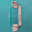 Ver imagem 2 de Puxador Duplo Rustico Colonial Porta Pivotante ou de Correr 140mm Cromado M411-cro