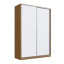 Ver imagem 1 de Guarda Roupa Solteiro 2 Portas Freijó Natural Branco 165x59,8x235cm Rc2002 Emovell