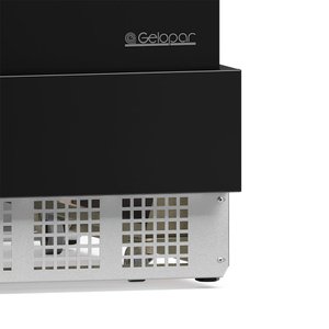 Vitrine Estufa MGEE-100PR c/ 6 Prateleiras Linha Conveniência Gourmet Full Glass e LED Perimetral