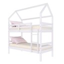 Ver imagem 2 de Beliche Casinha Solteiro Slim Rb Madeira Maciça Branco Housin