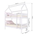 Ver imagem 3 de Beliche Casinha Solteiro Slim Rb Madeira Maciça Branco Housin