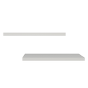Ver imagem 3 de Kit 2 Prateleiras Retas Decorativas com Suporte Invisível Mdf 60x15 Plancasa:branco Tx