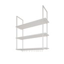 Ver imagem 3 de Nicho de Teto Indústrial Denver 95cm Branco - Cor: Branco