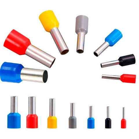 800un Kit Terminal Tubular Ilhós 1,0/1,5/2,5/4/6/10/16mm