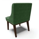 Ver imagem 5 de Kit 04 Cadeiras de Jantar Liz Suede Base Fixa Madeira Tabaco - D’Rossi - Verde