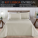Ver imagem 2 de Cobreleito King Size 100% Algodão Lisboa 03 Pçs Super Elegante Charm:caqui