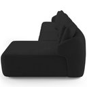 Ver imagem 7 de Sofá 5 Lugares com Chaise Direito Sala Living 388cm Arlo F04 Veludo Preto Tc-12011 - Lyam Decor