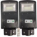 Ver imagem 1 de Luminaria Solar Poste 60w Led 2 Und Sensor de Movimento