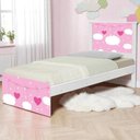 Ver imagem 2 de Cama Solteiro Infantil 195x96cm para Quarto Personagens K02 - D'Rossi Cor Nuvem Menina