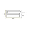 Vitro Basculante 40x100 Alumínio Branco Vidro Liso - 4