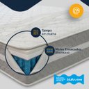 Ver mais imagens de Cama Box Baú com Colchão Gazin de Molas Ensacadas One Face Air Up Queen 158cm