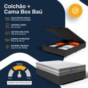 Ver imagem 5 de Cama Box Baú com Colchão Gazin de Molas Ensacadas One Face Air Up Queen 158cm