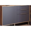 Ver imagem 6 de Módulo Cozinha Mgm Divina 5 Peças (1aéreo+1balcão+1ilha+2complementos) C5p186 Freijo-titanium-