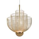Ver imagem 4 de Pendente LED Ø45cm Dourado 3000K 8W Tela Aramado PD2060