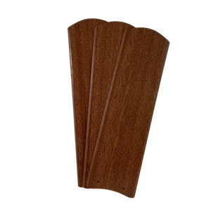 Jogo 3 Pás Furadas Mogno Ventilador de Teto Venti-delta Light